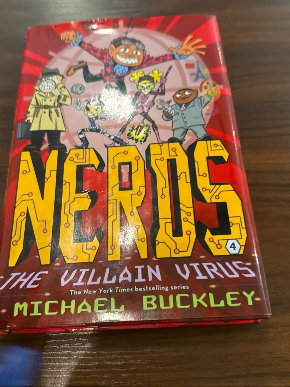 Nerds: Book 4: The Villain Virus by Michael Buckley (2012 Hardcover)